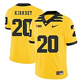 Iowa Hawkeyes 20 Christian Kirksey Yellow College Football Jersey Dzhi,baseball caps,new era cap wholesale,wholesale hats